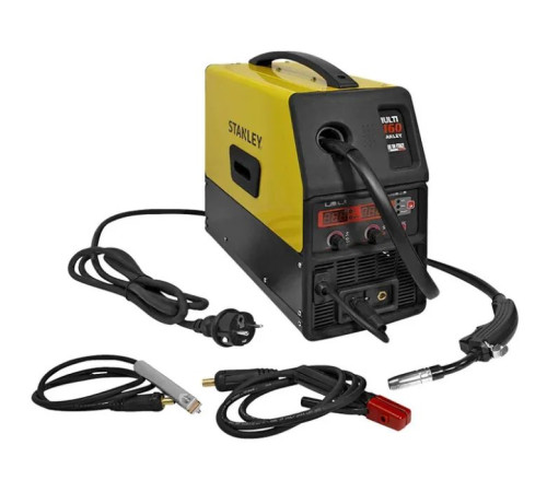 Зварювальний апарат Stanley напівавтомат інверторний 10-140 A, тривалість навантаження 60% (MULTI160)