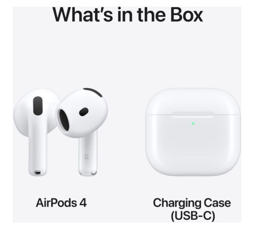 Навушники Apple AirPods 4 (MXP63ZE/A)