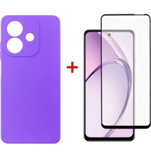 Чохол до мобільного телефона Dengos Oppo A3 Carbon + glass (Purple) (DG-KM-113)