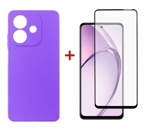 Чохол до мобільного телефона Dengos Oppo A3 Carbon + glass (Purple) (DG-KM-113)