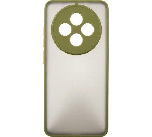 Чохол до мобільного телефона Dengos Oppo Reno 12 F/FS Matte + glass (Green) (DG-KM-110)