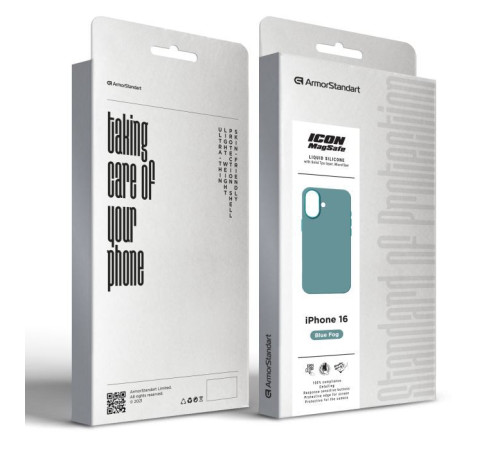 Чохол до мобільного телефона Armorstandart ICON2 MagSafe Apple iPhone 16 Blue Fog (ARM80184)