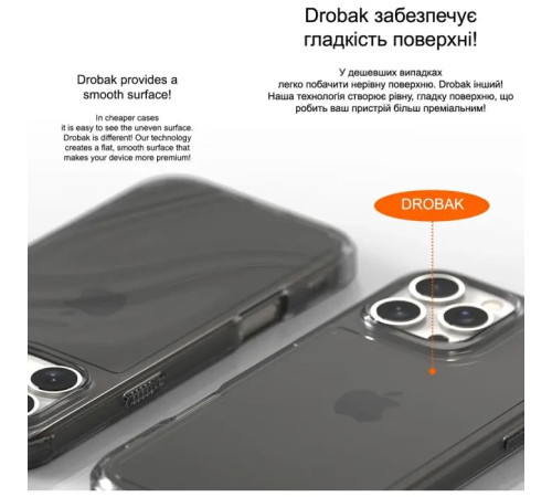 Чохол до мобільного телефона Drobak Acrylic Case with Airbag для Apple iPhone 15 Pro (949406)