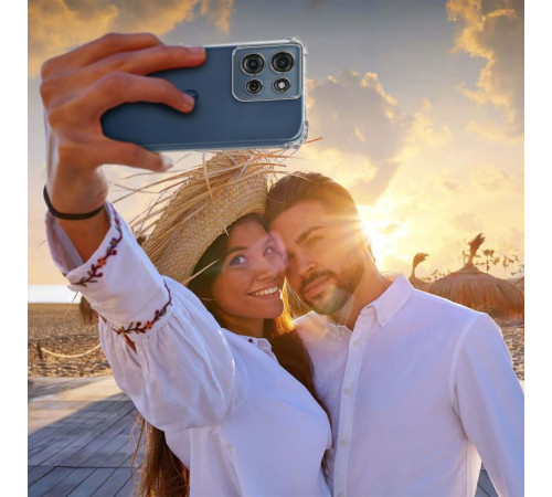 Чохол до мобільного телефона BeCover Anti-Shock Motorola Moto G75 Clear (712781)