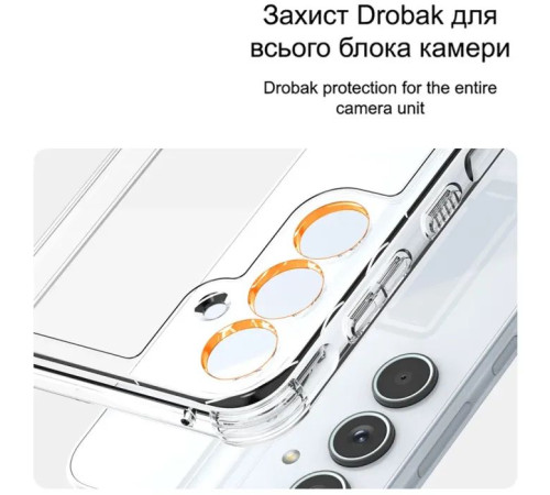 Чехол для мобильного телефона Drobak Acrylic Case with Airbag Samsung Galaxy S24 FE Camera cover (949427)