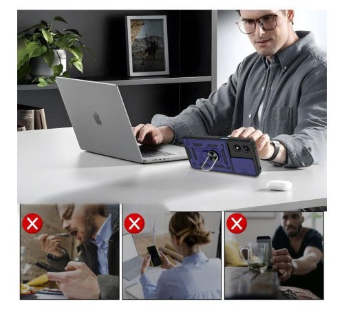 Чохол до мобільного телефона BeCover Military Motorola Moto G04/G04s Blue (713063)