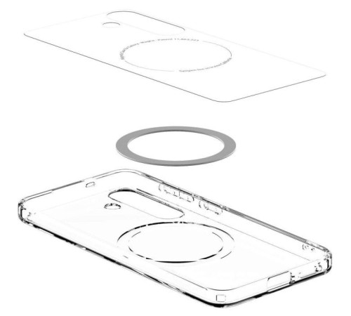Чохол до мобільного телефона Spigen Samsung Galaxy S25+, Ultra Hybrid MagFit, Clear White (ACS08981)