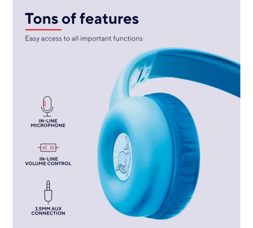 Навушники Trust Nouna Blue (25278)