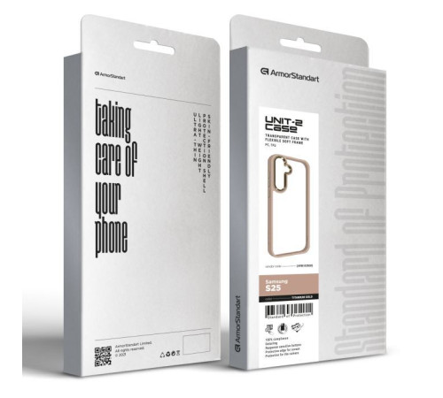 Чохол до мобільного телефона Armorstandart UNIT2 Samsung S25 Titanium Gold (ARM82868)
