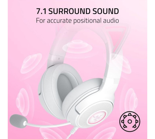 Навушники Razer Kraken Kitty V2 White (RZ04-04730600-R3M1)