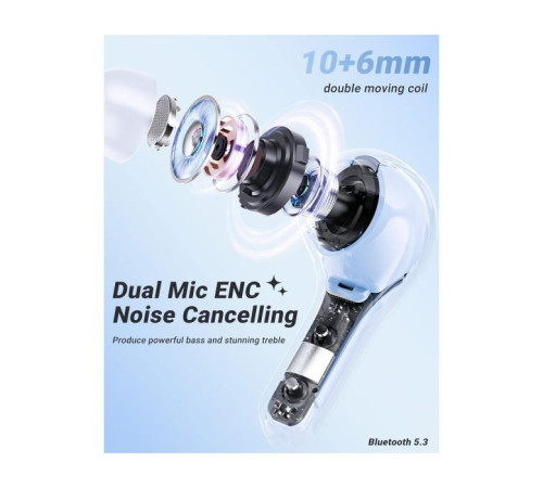 Навушники Acefast T8 Ice Blue (6974316282235)