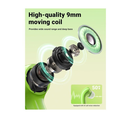 Навушники Acefast T9 Avocado Green (6974316282556)