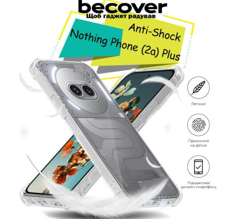 Чохол до мобільного телефона BeCover Anti-Shock Nothing Phone (2a) Plus Clear (713160)