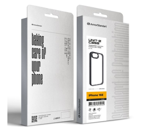 Чохол до мобільного телефона Armorstandart UNIT2 Apple iPhone 16e Black (ARM83852)