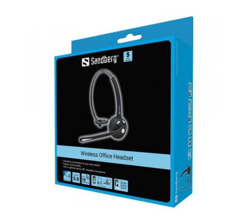 Навушники Sandberg Wireless Office Headset Mono Black (126-23)
