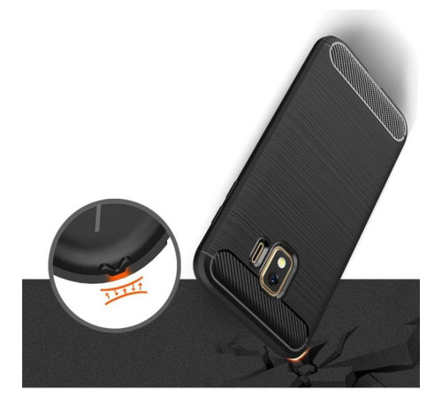 Чехол для мобильного телефона Laudtec для Samsung Galaxy J2 Core Carbon Fiber (Black) (LT-J2C)