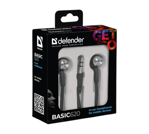 Навушники Defender Basic-620 Black (63620)