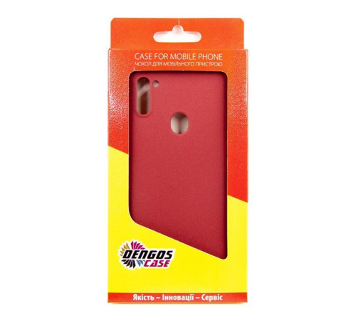 Чохол до мобільного телефона Dengos Carbon Samsung Galaxy M11, red (DG-TPU-CRBN-69) (DG-TPU-CRBN-69)