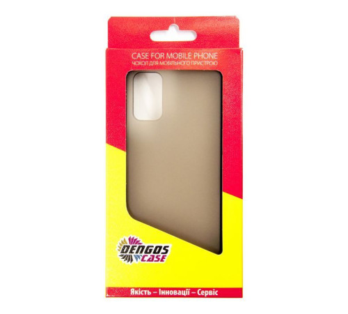 Чохол до мобільного телефона Dengos Matt OPPO A52/A72, black (DG-TPU-MATT-51) (DG-TPU-MATT-51)