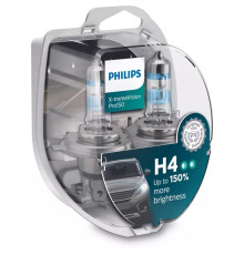 Автолампа Philips H4 X-treme VISION PRO +150%, 3700K, 2шт/блістер (12342XVPS2)