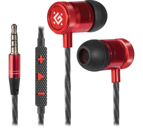 Навушники Defender Pollaxe Black-Red (64453)