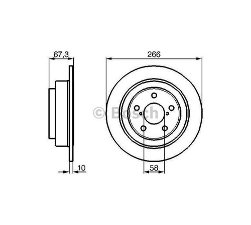 Гальмівний диск Bosch 0 986 478 799