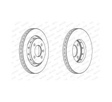 Тормозной диск FERODO DDF1365