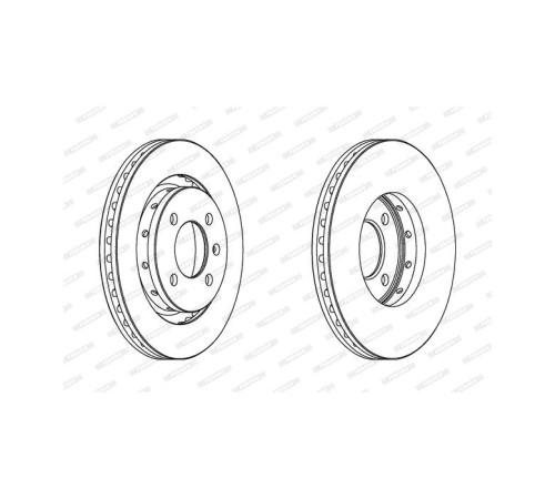 Гальмівний диск FERODO DDF1365