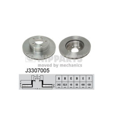Гальмівний диск Nipparts J3307005