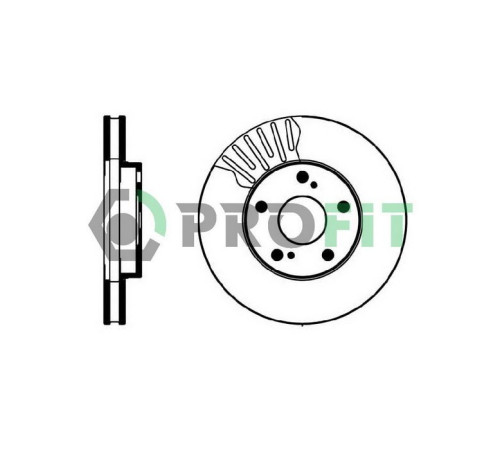 Гальмівний диск Profit 5010-0501
