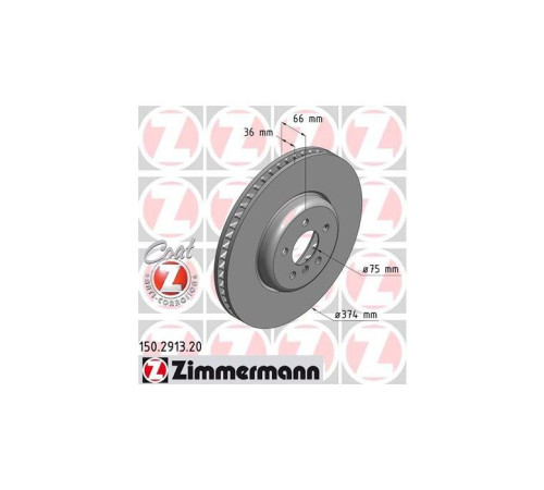 Гальмівний диск ZIMMERMANN 150.2913.20
