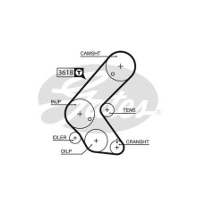 Ремінь ГРМ Gates 5563XS