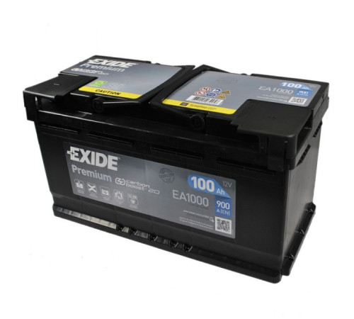 Акумулятор автомобільний EXIDE PREMIUM 100A (EA1000)