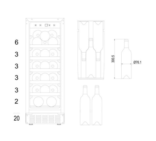 Холодильник Hansa FWC30201B