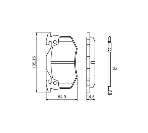 Гальмівні колодки Bosch 0 986 466 346