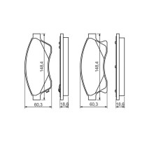 Тормозные колодки Bosch 0 986 494 433