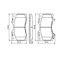 Тормозные колодки Bosch 0 986 494 693