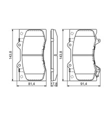 Гальмівні колодки Bosch 0 986 494 693