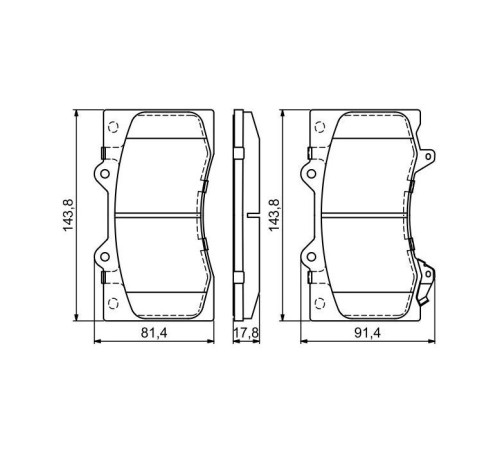 Гальмівні колодки Bosch 0 986 494 693