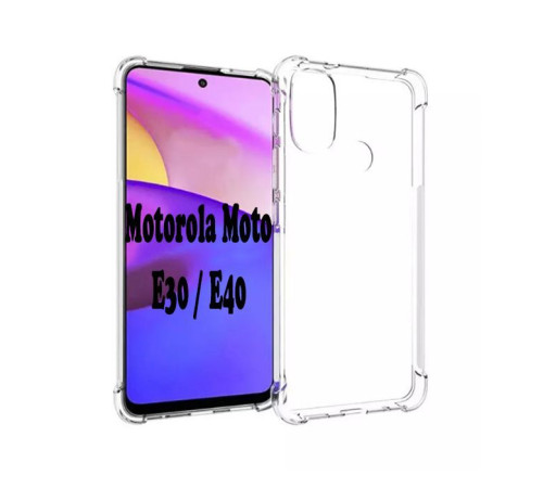 Чохол до мобільного телефона BeCover Anti-Shock Motorola Moto E30 / E40 Clear (707882)