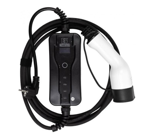 Зарядний пристрій для електромобіля HiSmart Type 2 - Schuko (220V), 16A, 3.6кВт, 1-фазное, 5м (EV200696)