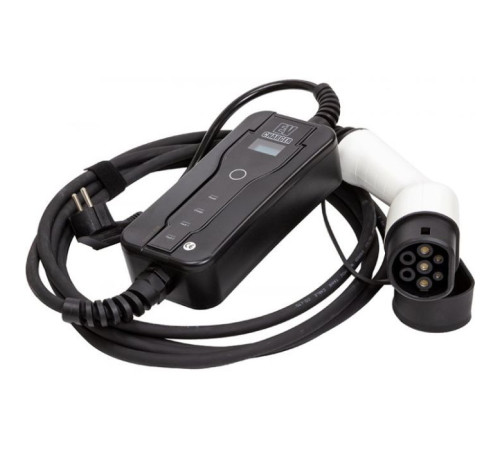 Зарядний пристрій для електромобіля HiSmart Type 2 - Schuko (220V), 16A, 3.6кВт, 1-фазное, 5м (EV200696)