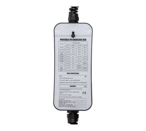 Зарядний пристрій для електромобіля HiSmart Type 2 - Schuko (220V), 16A, 3.6кВт, 1-фазное, 5м (EV200696)