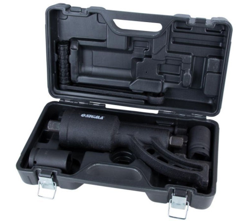 Гайковерт Sigma ручной 350мм, 6800Нм (1:68) с насадками 32, 33мм (6009021)