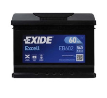 Акумулятор автомобільний EXIDE EXCELL 60Ah Н Ев (-/+) (540EN) (EB602)