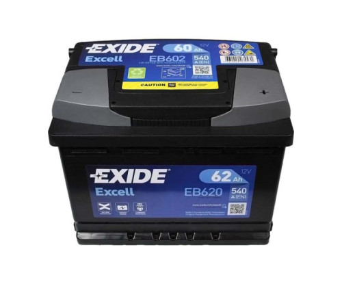 Акумулятор автомобільний EXIDE EXCELL 60Ah Н Ев (-/+) (540EN) (EB602)