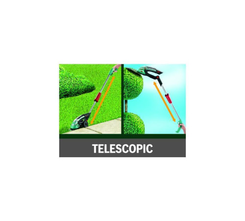 Кусторез Bosch ISIO, аккумуляторный 3.6 V Li 1.5 Ач, со штангой (0.600.833.109)