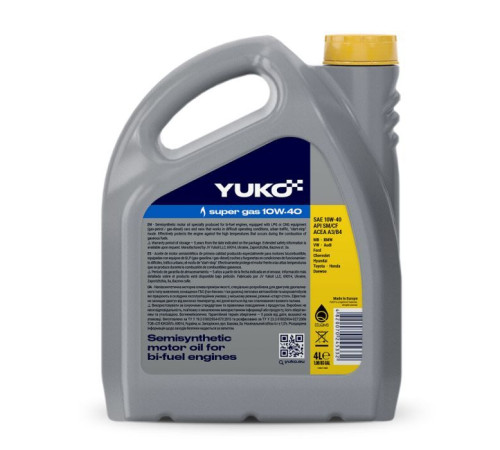 Моторна олива Yuko SUPER GAS 10W-40 4л (4820070245332)