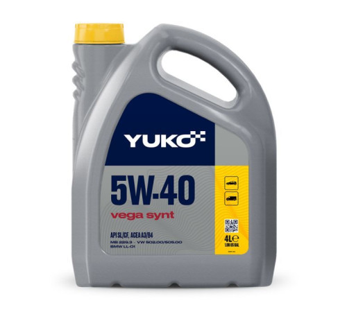 Моторное масло Yuko VEGA SYNT 5W-40 4л (4823110401453)