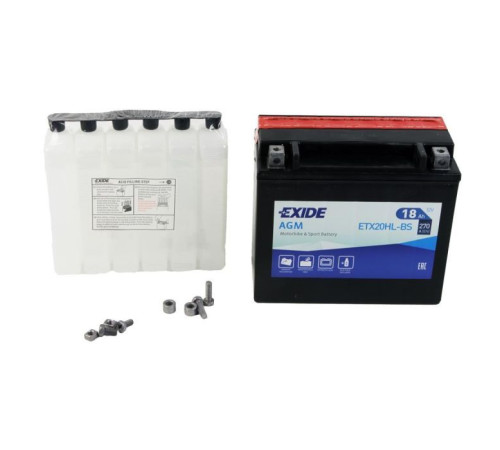Акумулятор автомобільний EXIDE AGM 18Ah Ев (-/+) (270EN) (ETX20HL-BS)